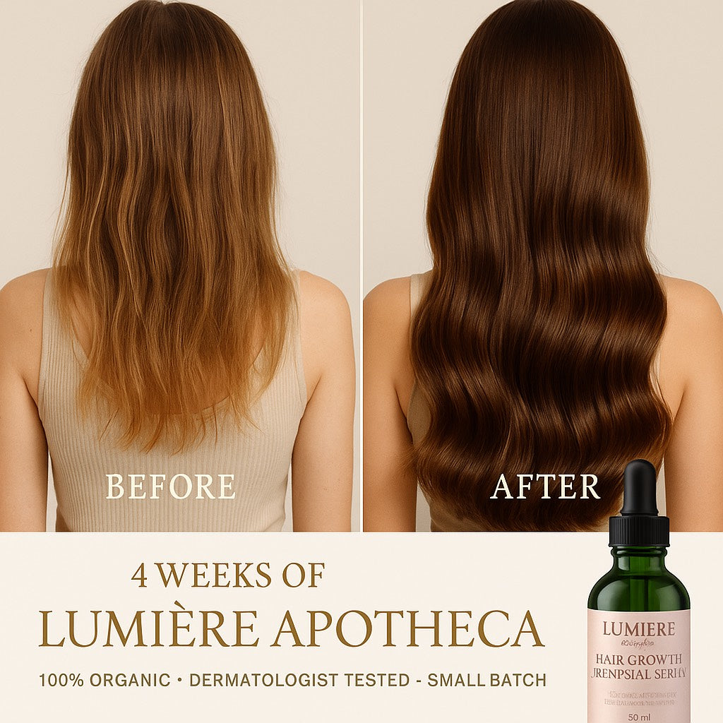 Lumiere APOTHECA Hair Growth & Renewal Serum-Organic Rosemary, Castor, Olive, and Rosehip Botanical Elixir for THicker, Fuller Hair