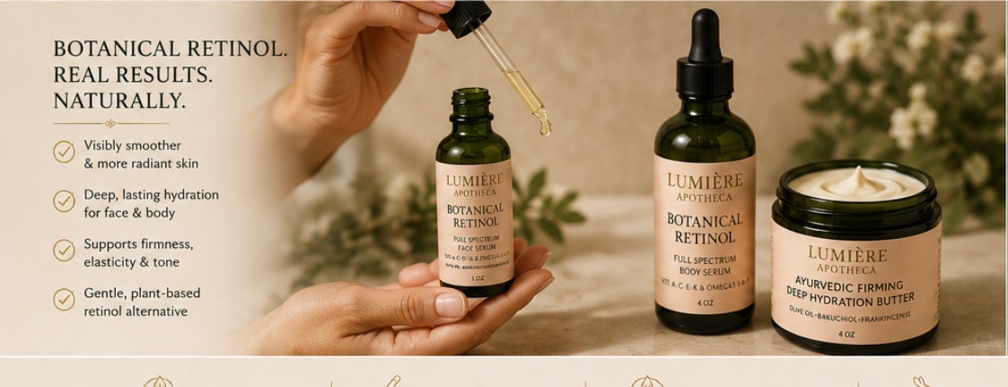 Lumiere APOTHECA Trio gift set *Face Serum *Body Serum *Ayurvedic Body Butter